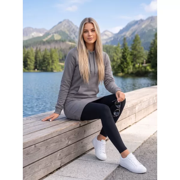  Ladies 'verlängertes Sweatshirt ALTISPORT NoPrint NP/ALW914 STAHL 