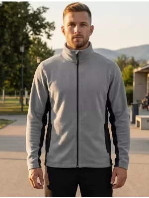 Herren Fleece Sweatshirt ALTISPORT NoPrint NP/ALM725 HELLGRAU