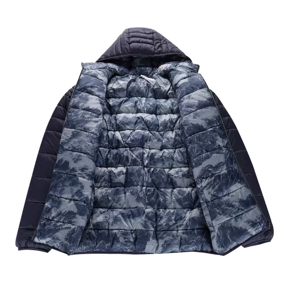  Doppelseitige Hi-Thherm-Jacke von Männern ALPINE PRO EROM MJCD628 BLUE INDIGO 