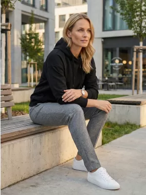 Damen Sweatshirt ALTISPORT NoPrint NP/ALW124 SCHWARZ