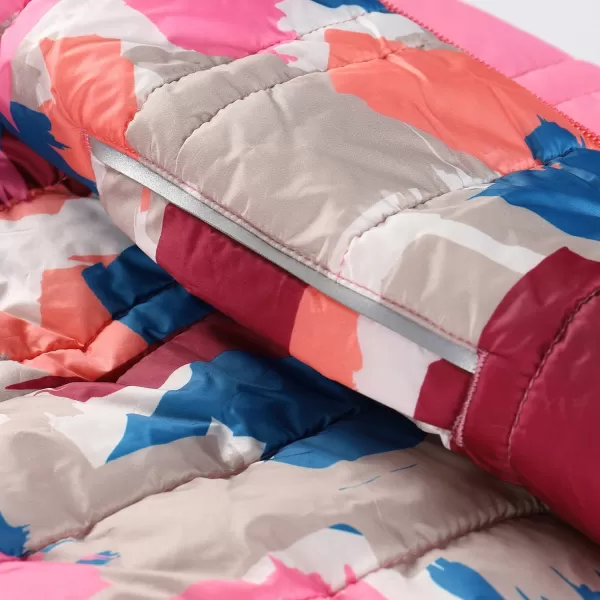  Doppelseitige Hi-Thherm-Jacke von Kindern ALPINE PRO DOUWO KJCD336 ROSA 