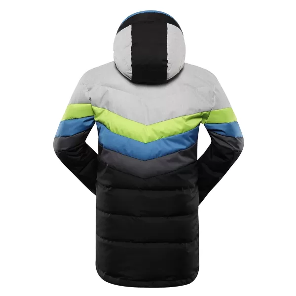  Herrenfeder Skijacke ALPINE PRO FEEDR MJCB638 SCHWARZ 