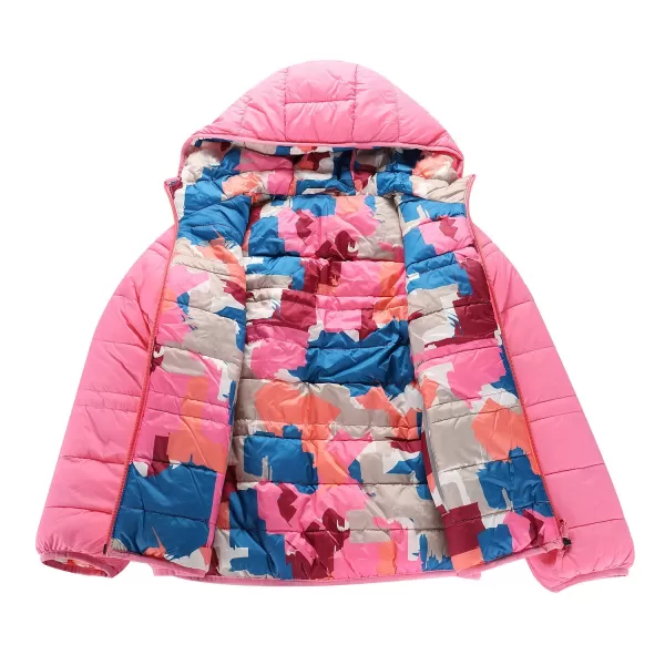 Doppelseitige Hi-Thherm-Jacke von Kindern ALPINE PRO DOUWO KJCD336 ROSA 
