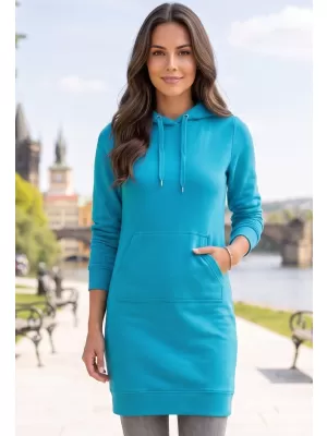 Ladies 'verlängertes Sweatshirt ALTISPORT NoPrint NP/ALW914 TÜRKIS
