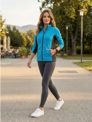 Frauen Fleece Sweatshirt ALTISPORT NoPrint NP/ALW825 TÜRKIS