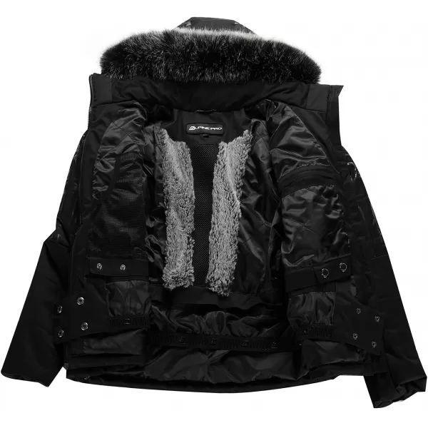  Ladies 'Skijacke ALPINE PRO DAMA LJCD655 SCHWARZ 