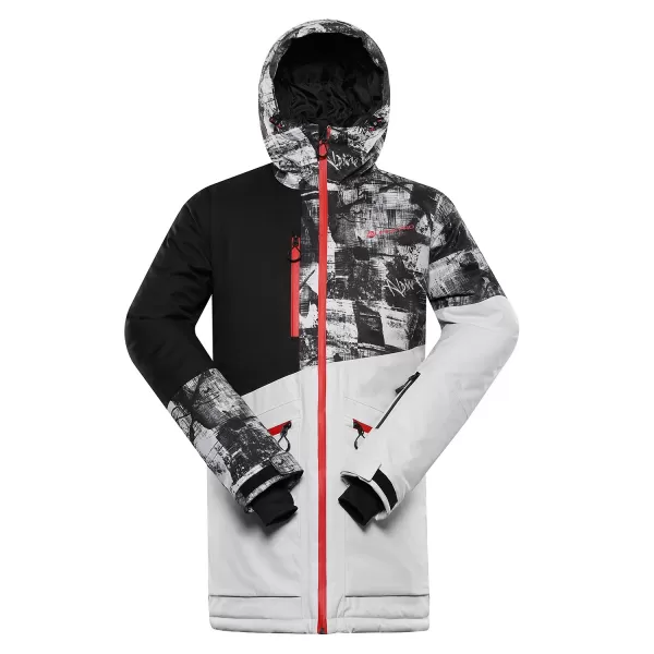  Herren -Skijacke ALPINE PRO UZER MJCB639 GRAU 