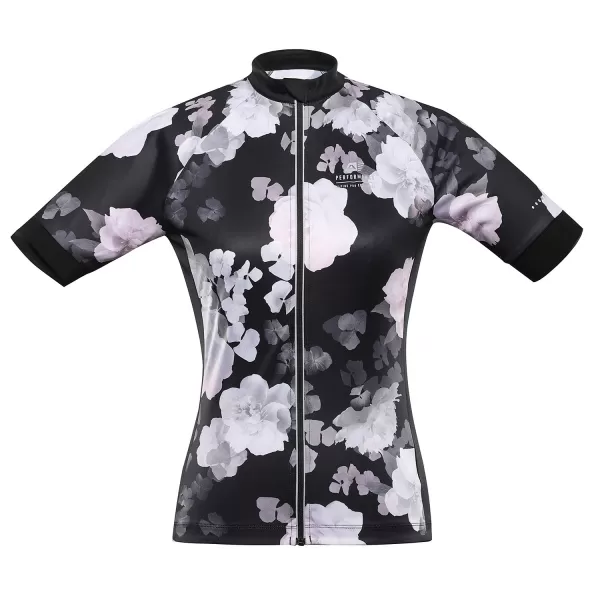  Damenradtrikot ALPINE PRO SAGENA LTSC971 SCHWARZ 