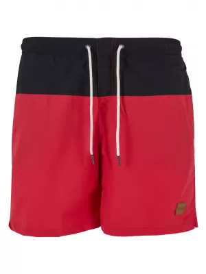 Shorts URBAN CLASSICS TB1026 SCHWARZ/ROT