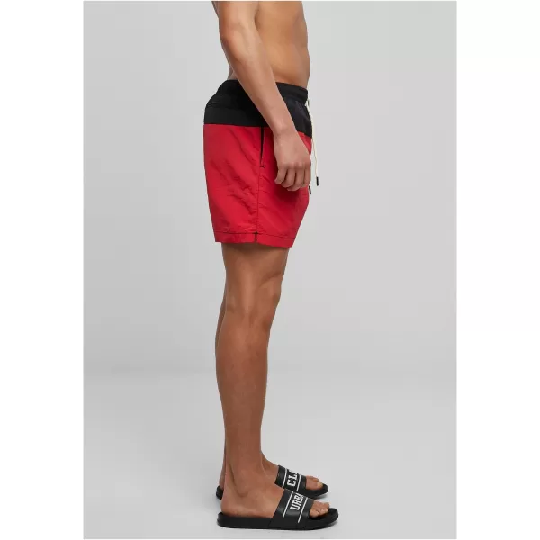 Shorts URBAN CLASSICS TB1026 SCHWARZ/ROT 