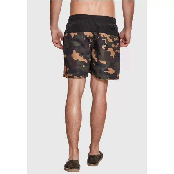  Shorts URBAN CLASSICS TB1026 SCHWARZ/HOLZ CAMO 