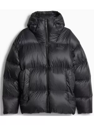 Herrenjacke PUMA HOODED ULTRA DOWN PUFFER JACKET SCHWARZ