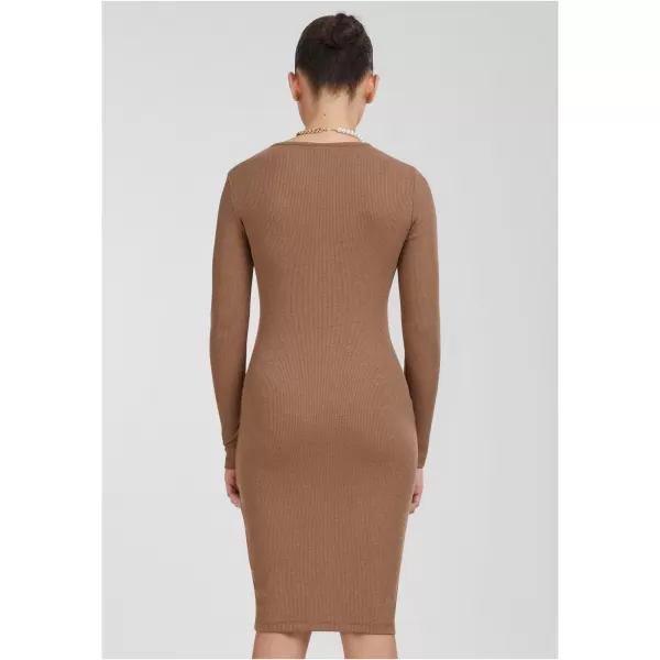  Kleid URBAN CLASSICS TB1340 DUNKLER KHAKI 