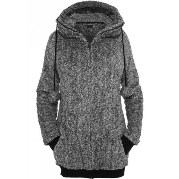  Damen Sweatshirt URBAN CLASSICS TB616 SCHWARZ/WEIß 