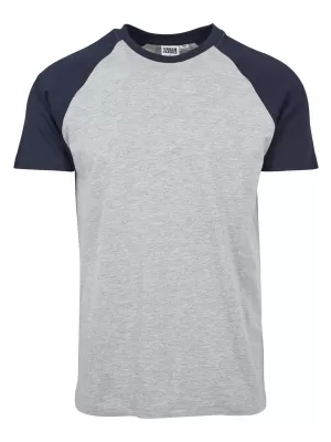 Hemd URBAN CLASSICS TB639 GRAU/MARINE