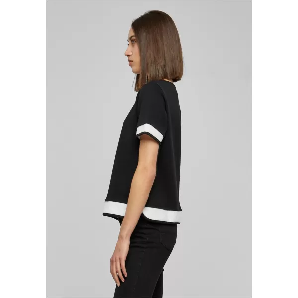  Hemd URBAN CLASSICS TB1197 SCHWARZ/WEIß 