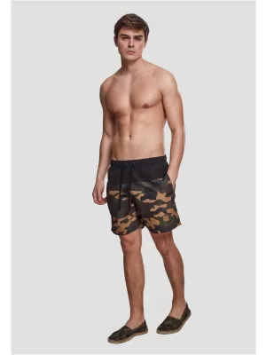 Shorts URBAN CLASSICS TB1026 SCHWARZ/HOLZ CAMO