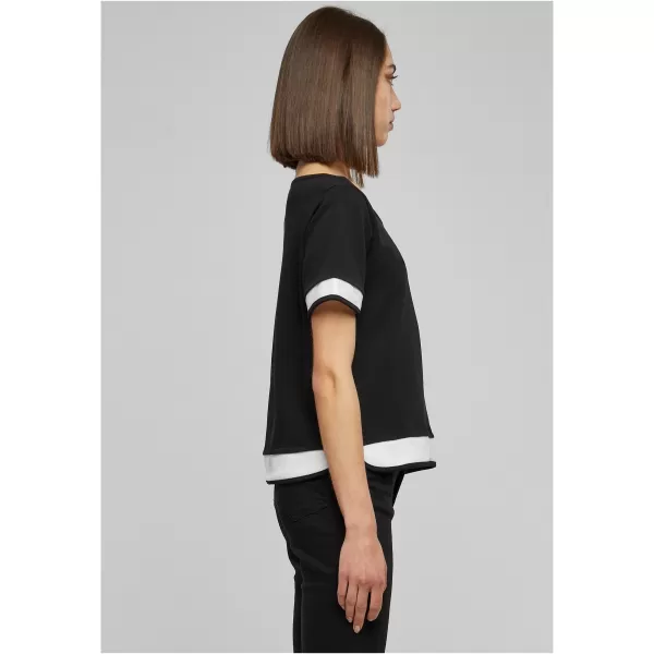  Hemd URBAN CLASSICS TB1197 SCHWARZ/WEIß 