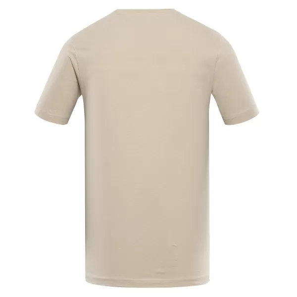  Herren -T -Shirt aus Bio -Baumwolle ALPINE PRO EKK MTSD920 WEIßER PFEFFER 