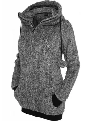 Damen Sweatshirt URBAN CLASSICS TB616 SCHWARZ/WEIß