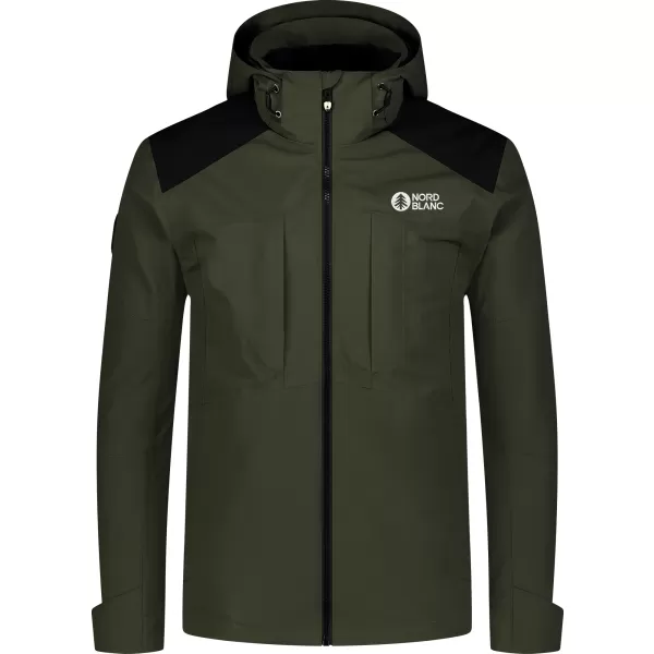  Herren Winterjacke 3 in 1 NORDBLANC PUZZLE NBWJM8063 ARMEEGRÜN 