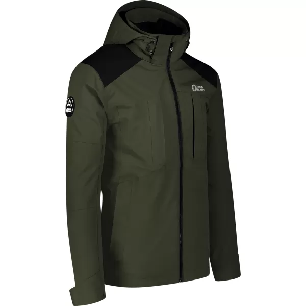  Herren Winterjacke 3 in 1 NORDBLANC PUZZLE NBWJM8063 ARMEEGRÜN 
