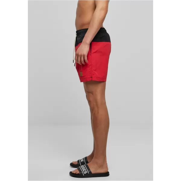  Shorts URBAN CLASSICS TB1026 SCHWARZ/ROT 