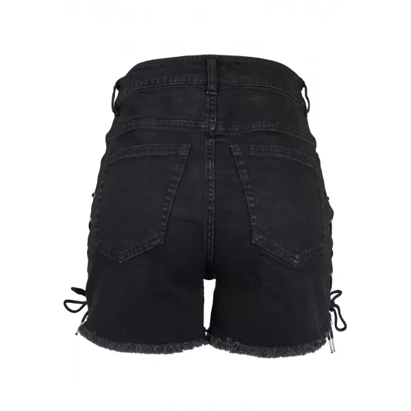  Damenshorts URBAN CLASSICS TB2001 SCHWARZ GEWASCHEN 