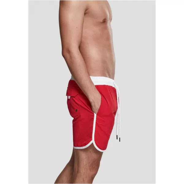  Shorts URBAN CLASSICS TB2050 FEUER ROT/WEIß 