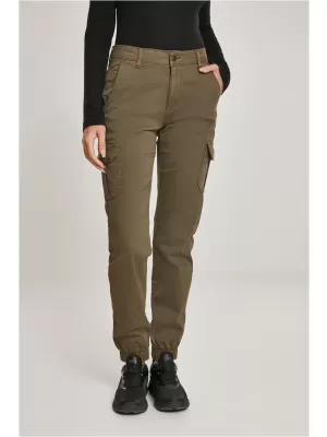 Damenhosen URBAN CLASSICS TB3048 OLIVE
