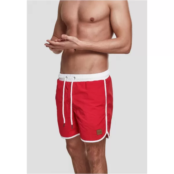  Shorts URBAN CLASSICS TB2050 FEUER ROT/WEIß 