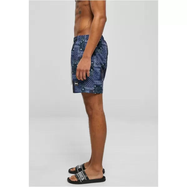  Shorts URBAN CLASSICS TB2679 NAVY BANDANA AOP 