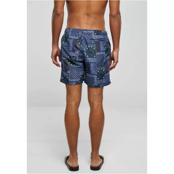  Shorts URBAN CLASSICS TB2679 NAVY BANDANA AOP 