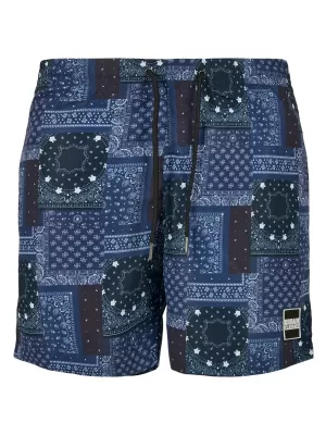 Shorts URBAN CLASSICS TB2679 NAVY BANDANA AOP