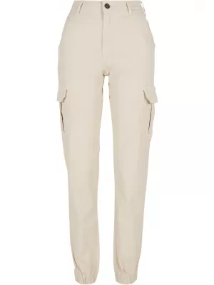 Damenhosen URBAN CLASSICS TB3048 WEIß/SAND