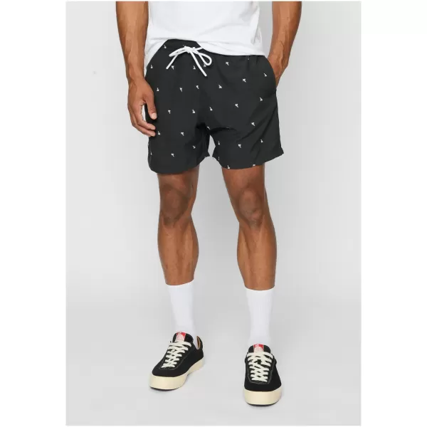  Shorts URBAN CLASSICS TB2680 SCHWARZ/PALME 