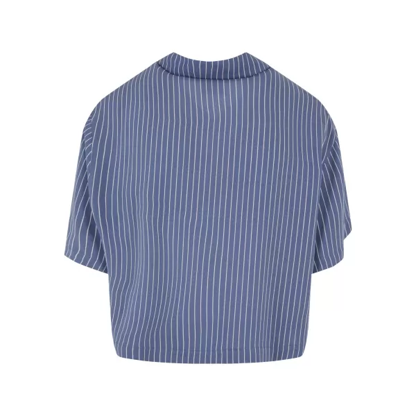  Hemd URBAN CLASSICS TB4365 VINTAGE BLUE PIN STRIPE 
