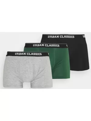 Boxer URBAN CLASSICS TB3708 GRAU/DUNKELGRÜN/SCHWARZ