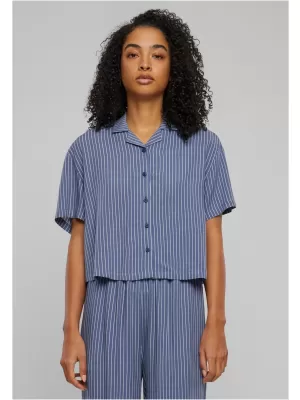 Hemd URBAN CLASSICS TB4365 VINTAGE BLUE PIN STRIPE
