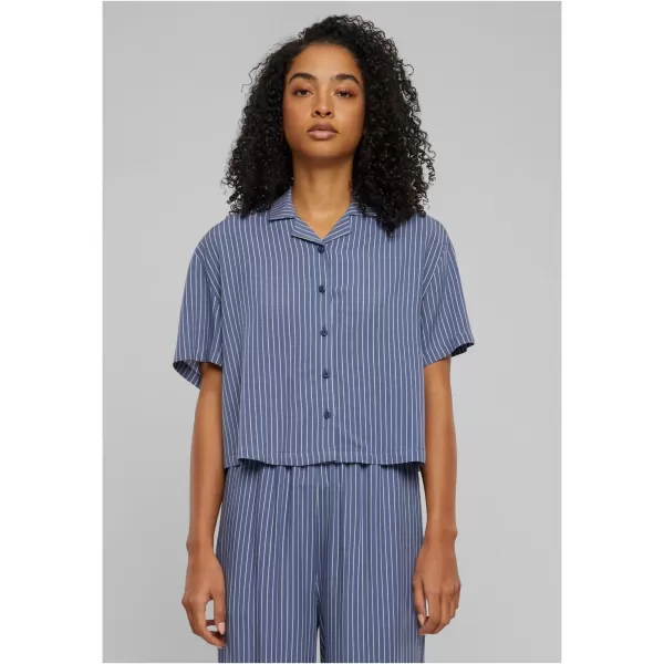  Hemd URBAN CLASSICS TB4365 VINTAGE BLUE PIN STRIPE 