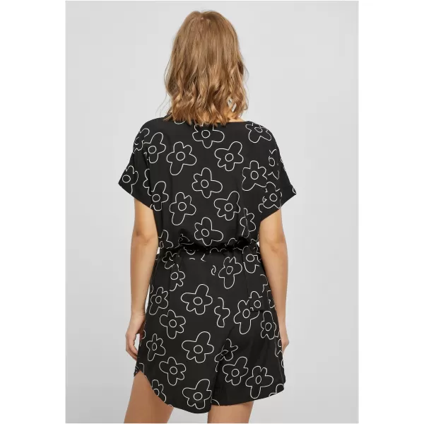  Damen URBAN CLASSICS TB4096 SCHWARZE BLUME 