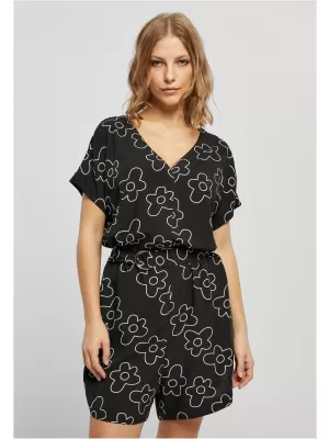 Damen URBAN CLASSICS TB4096 SCHWARZE BLUME