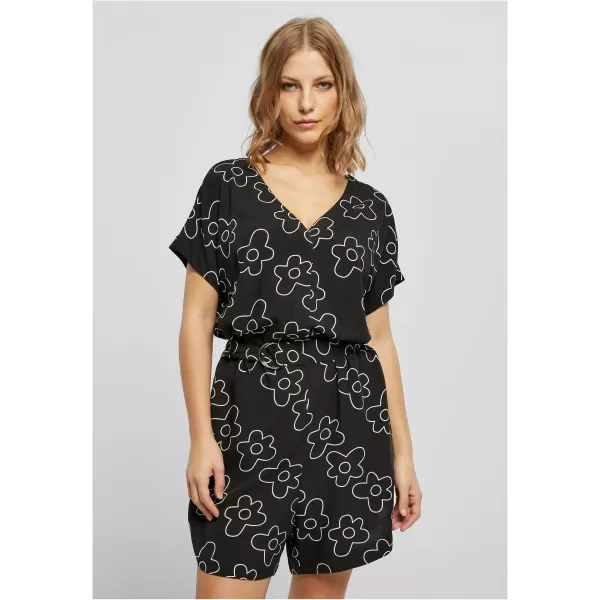 Damen URBAN CLASSICS TB4096 SCHWARZE BLUME 