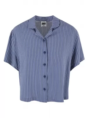 Hemd URBAN CLASSICS TB4365 VINTAGE BLUE PIN STRIPE