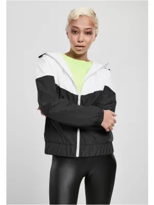 Damenjacke URBAN CLASSICS TB3638 WEIß/SCHWARZ