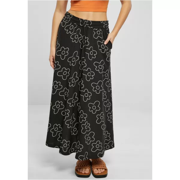  Damenrock URBAN CLASSICS TB4099 SCHWARZE BLUME 