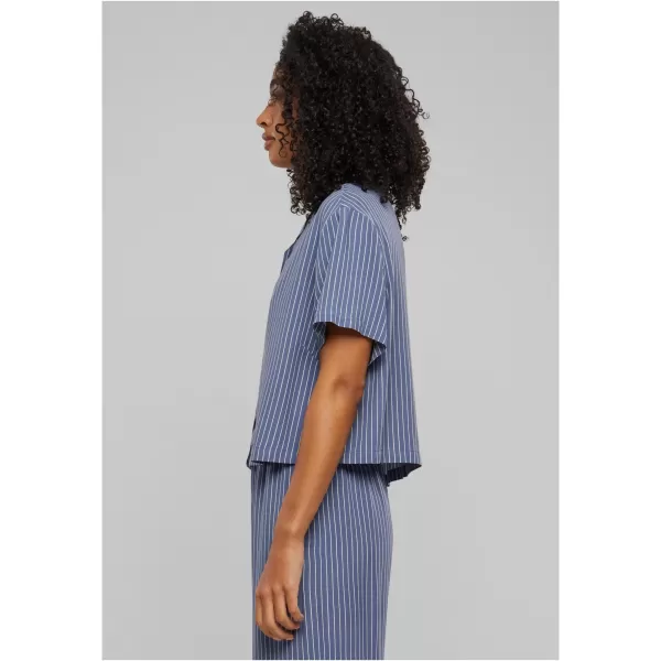  Hemd URBAN CLASSICS TB4365 VINTAGE BLUE PIN STRIPE 