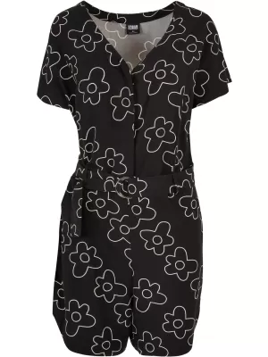 Damen URBAN CLASSICS TB4096 SCHWARZE BLUME