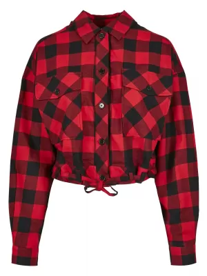 Hemd URBAN CLASSICS TB3753 SCHWARZ/ROT