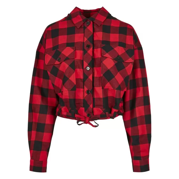  Hemd URBAN CLASSICS TB3753 SCHWARZ/ROT 